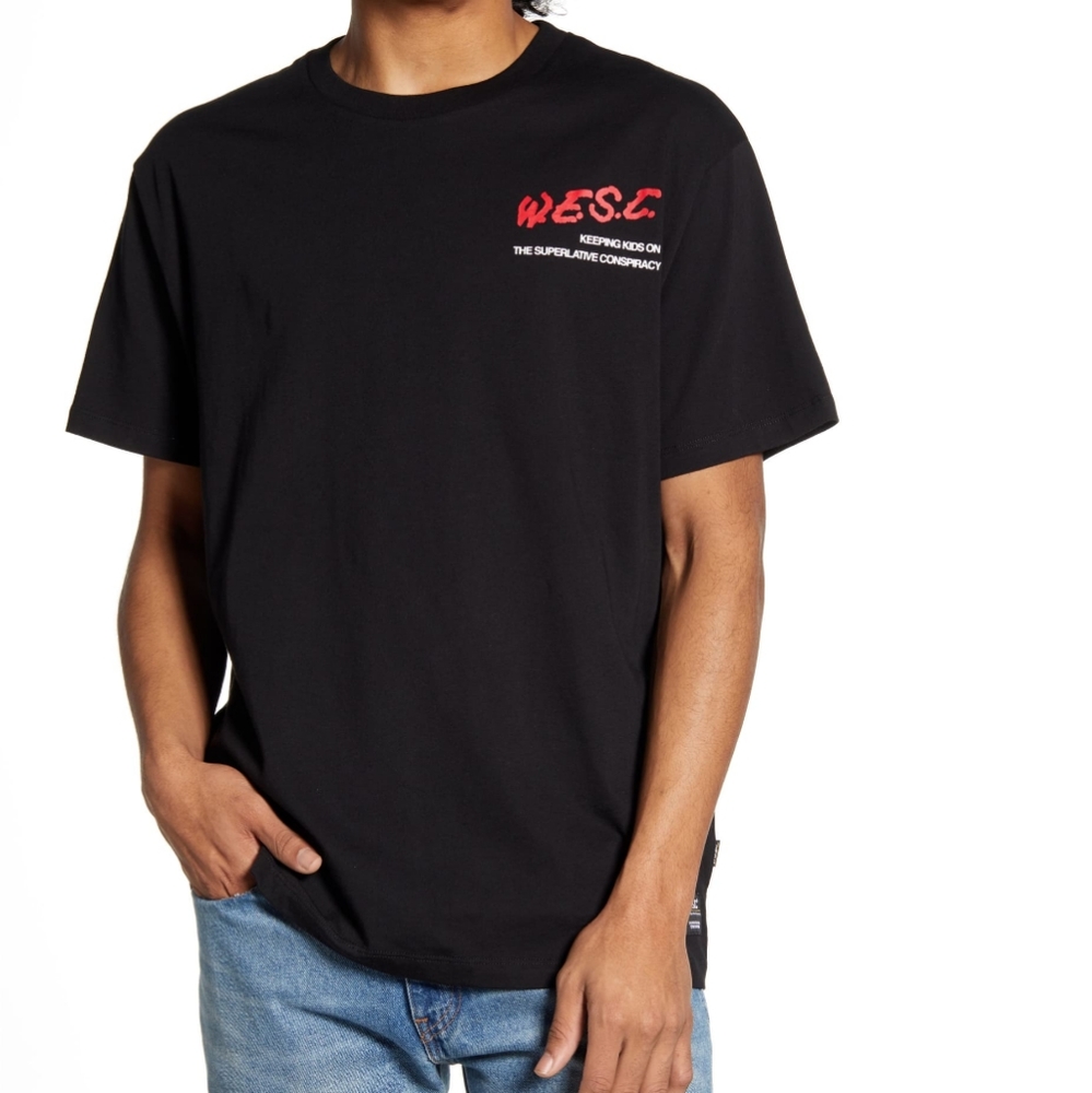 WeSC  Men's Double Logo T-Shirt